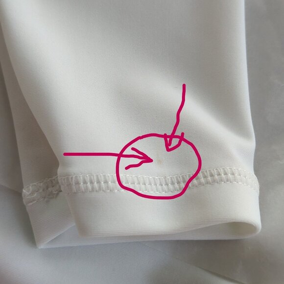 Cabana Life Womens Top sz S White Blue Embroidered convertible ruched rashguard - Picture 13 of 13